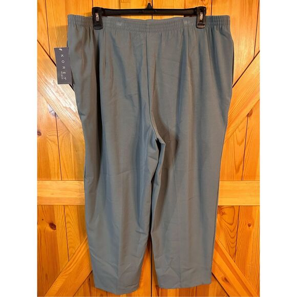 Koret Woman  Pants Wedgewood Blue Elastic Waist 20W Short NWT (4291) - Picture 4 of 8